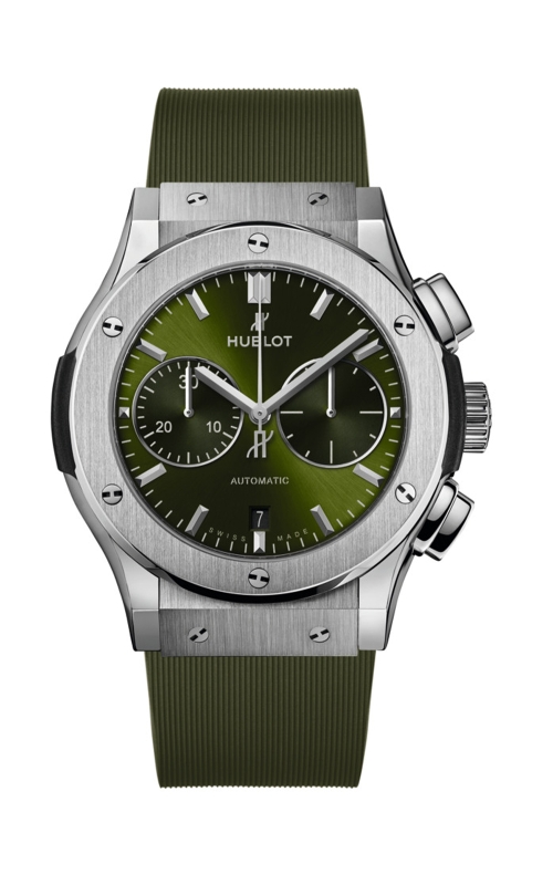 Hublot Classic Fusion Chronograph Titanium Green Watch 521.NX.8970.RX