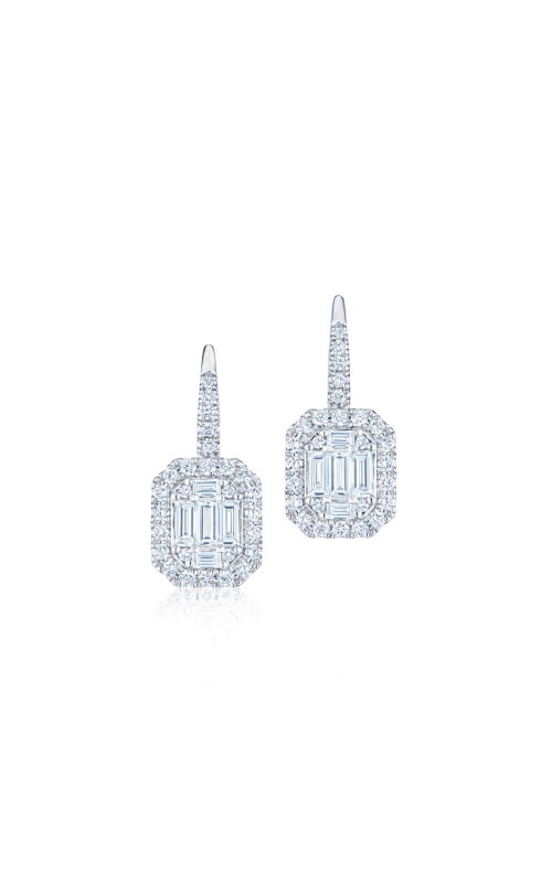 Kwiat Sunburst Earrings E-2665-0-DIA-18KW